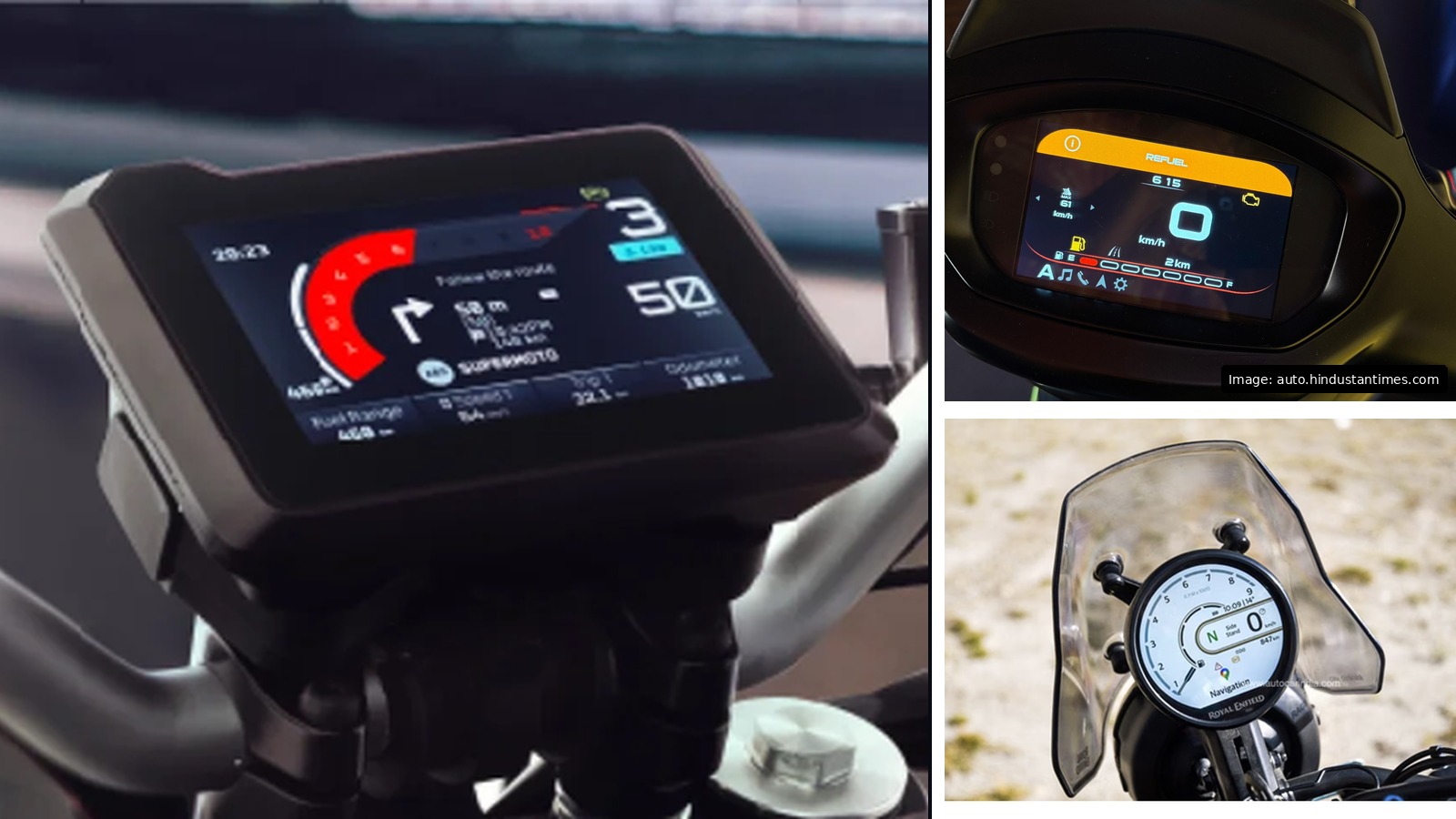 Collage of production-grade digital instrument clusters using Crossware project imagery